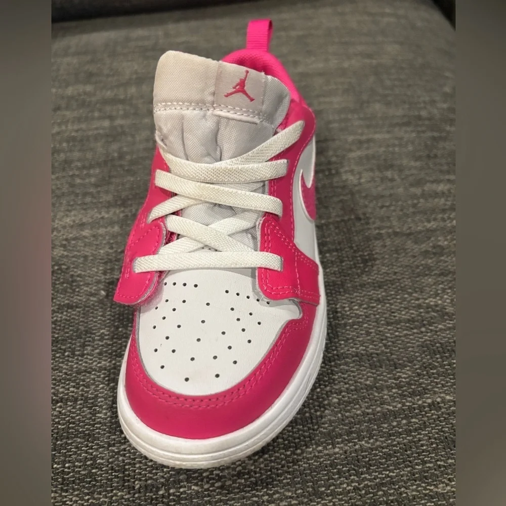 Nike Kids' Air Jordan Low Alt Shoes pink and white size 10c 💖